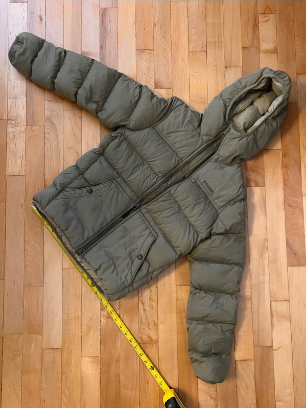 Filson Featherweight Down Jacket with Hood Olive Branch XS